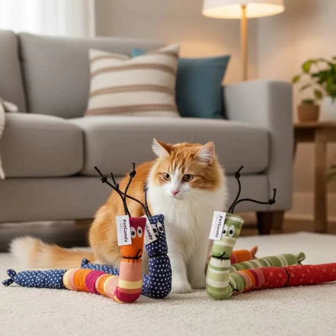 Cat-erpillar Cat Kicker Toy