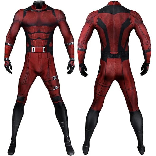 Daredevil Matt Murdock Red Cosplay Suit Born Again S1 Prineted Costume