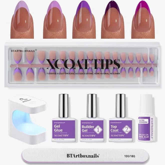Xcoattips Purple Pastel French Kit