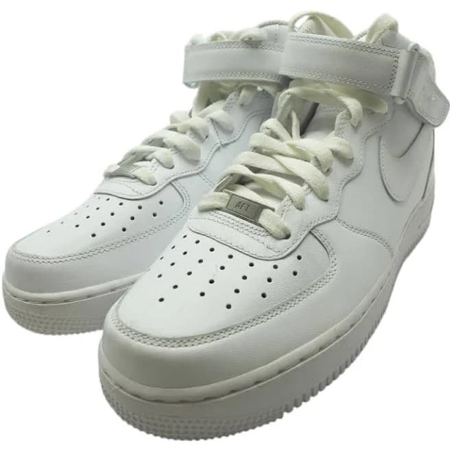 Air Force 1 Mid 07' White High Top Athletic Shoes