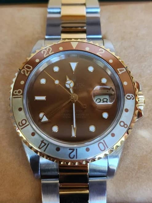 Rolex Gmt-master Ii Two-tone Stainless Gold Root Beer Jubilee 40mm