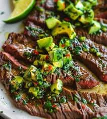 Skirt Steak with Avocado Chimichurri – Feisty Spices