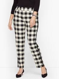 Plus Size Exclusive Talbots Hampshire Ankle Pants - Buffalo Check | Talbots