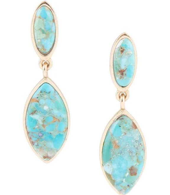 Champion Women's Double Drop Turquoise Earrings