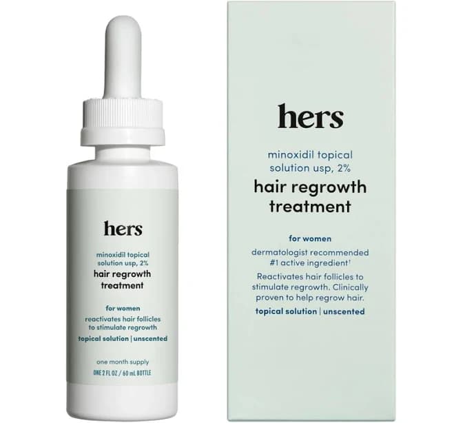 Hers Minoxidil Topical Hair Regrowth Treatment