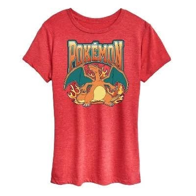 Pokémon Women's Charizard Collegiate Graphic T-Shirt