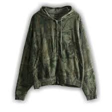 Buy Balenciaga Oversized Zip-Up Hoodie 'Forest Green' - 850338 TTVG5 3054 | GOAT