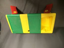 Vintage Lego Lap Table Storage Collapsible Folding Legs Yellow Green Made In USA | eBay