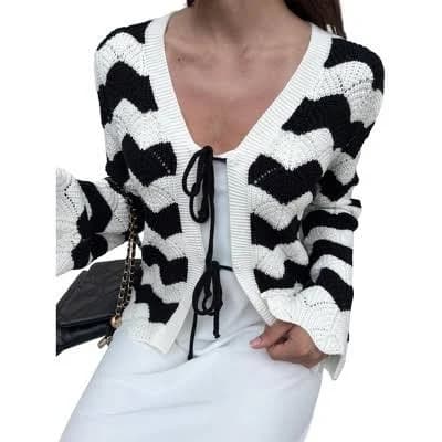 Women's Chunky Open Front Cable Knit Cardigan