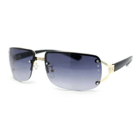 Women's Rhinestone Rectangle Sunglasses