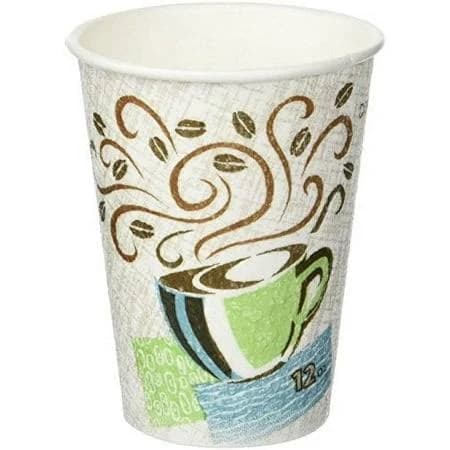 Dixie PerfecTouch Disposable Coffee Cups 12 Ounce 50 Total Qty 2 Sleeves of