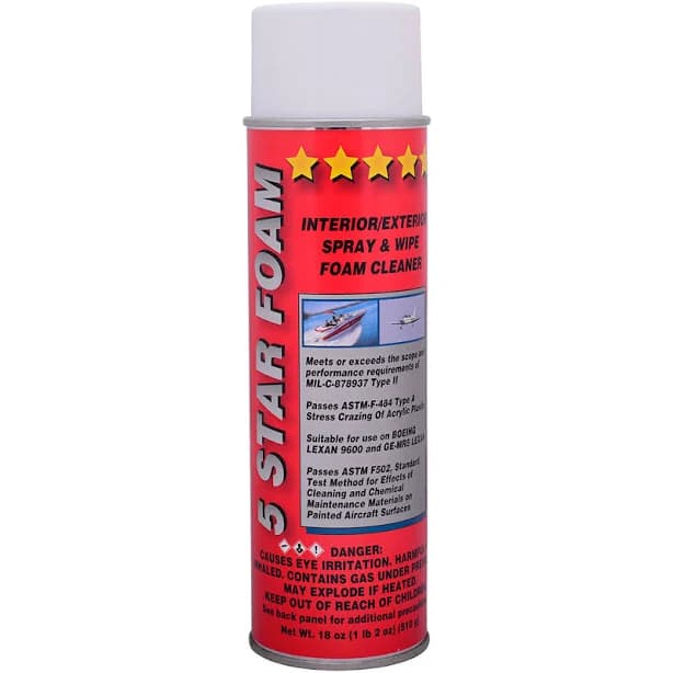 Pilots HQ 5 Star Foam Multipurpose Cleaner Aerosol 56974