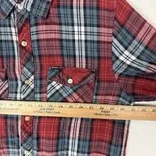 Hurley | Shirts | Hurley Western Shirt Mens Medium Gray Blue Cotton Plaid Flannel Buttondown | Poshmark