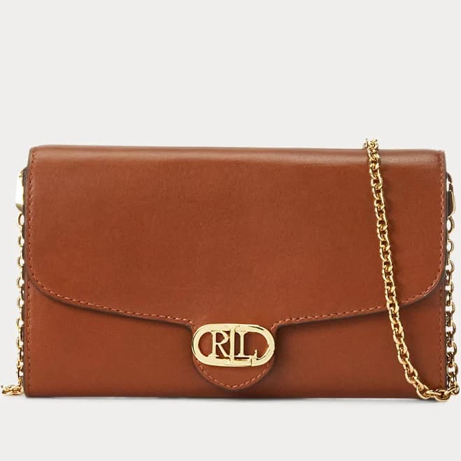 Ralph Lauren Women's Leather Medium Adair Crossbody
