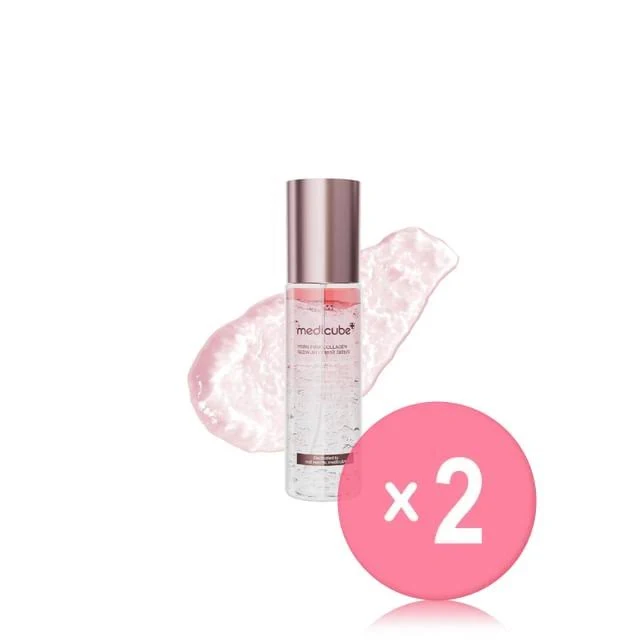 medicube PDRN Pink Collagen Glow Jelly Mist Serum 2pcs Bundle Set 100ml X 2 Pcs