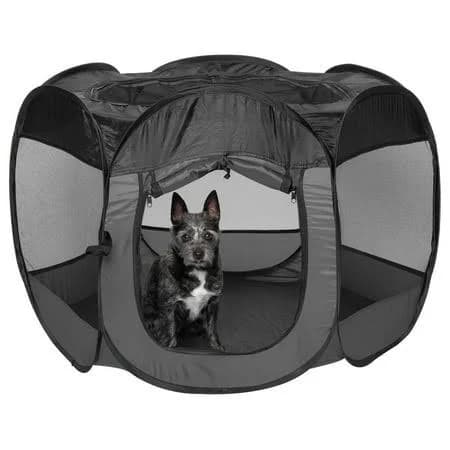 FurHaven Foldable Portable Mesh Pet Playpen