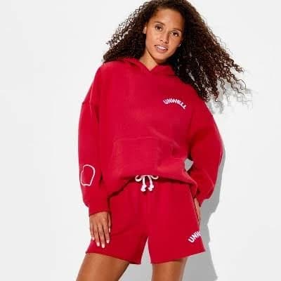 Unwell with Love Graphic Hooded Pullover Sweatshirt