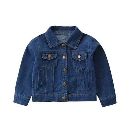 Annhoo Toddler Girls Classic Long Sleeve Denim Jacket