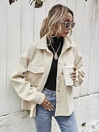 Amazon.com: CIVOUX Women's 2023 Winter Coats Long Sleeve Button Front Pocket High Low Hem Overcoat Warm Outerwear : Clothing, Shoes & Jewelry