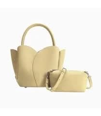 Melie Bianco Tulip Vegan Top Handle Bag Yellow