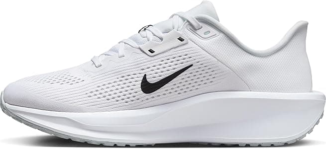 Amazon.com | Nike Men's Quest 6 Road Running Shoes Sneaker, White/Black-Pure Platinum, 7.5 | Road Running