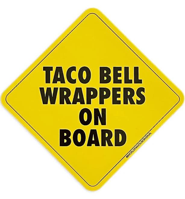 Taco Bell Wrappers Sticker
