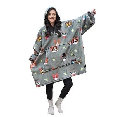 Catalonia Oversized Fleece Flannel Hoodie