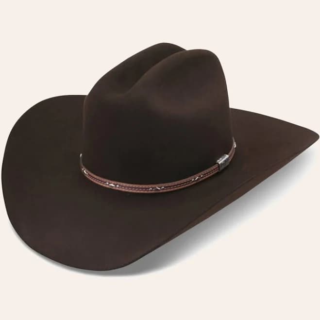 Mens Resistol Kingman 6X 4" Brim Chocolate