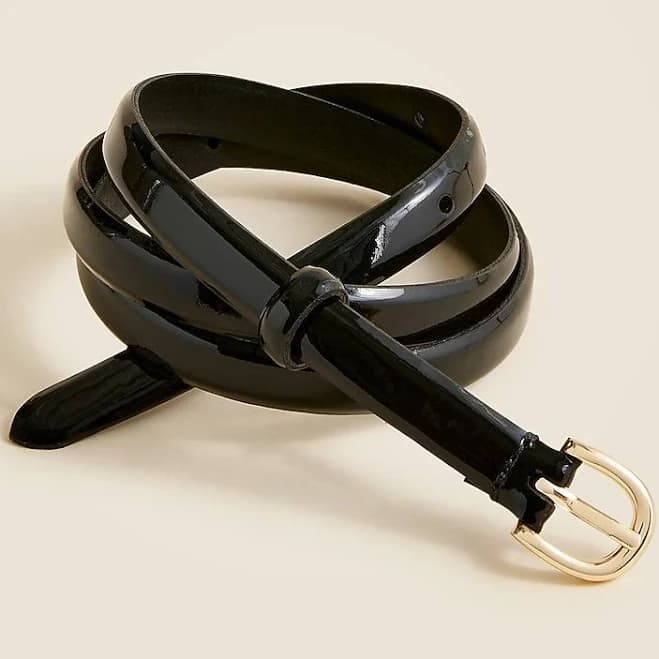 J.Crew Women's Skinny Italian Leather Belt