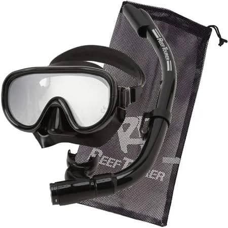 Reef Tourer Adult Single-Window Mask & Snorkel Combo Set