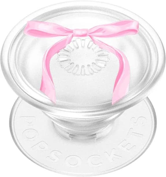 PopSockets PopGrip Universal Grip & Stand for Cell Phones (Pink Bow)