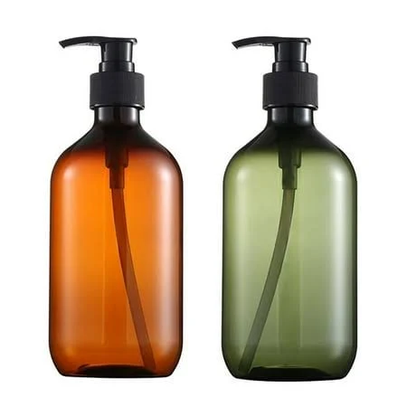 Plastic Bottles with Pump Dispenser,Empty, Clear Refillable, BPA Free for Body Wash, Moisturizer, Face Cream, Liquid Soap,1PC, Adult Unisex, Size: