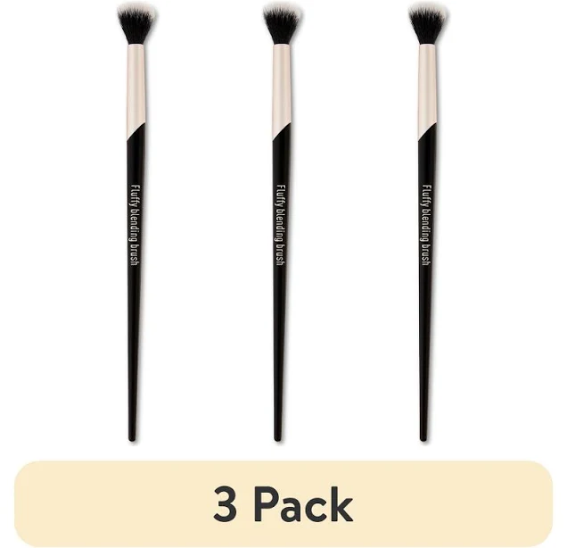 Equate (3 pack) Fluffy Blending Brush for Seamless Eyeshadow Application and Blending