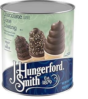 J Hungerford Smith Chocolate Cone Coating Heat And Serve, 109 Oz Can, 6 Pack