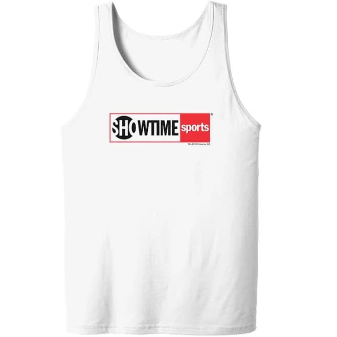 Showtime Sports Red Outline Log Tank Top