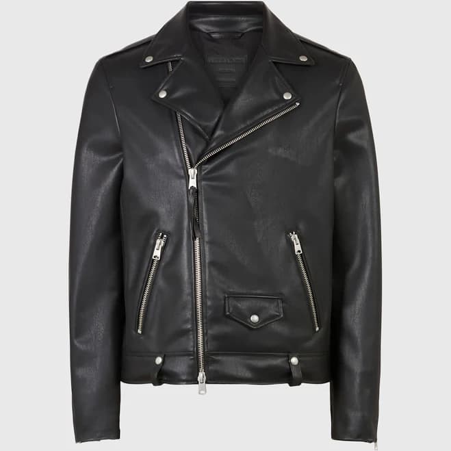 Allsaints Men's Milo Leather Biker Jacket