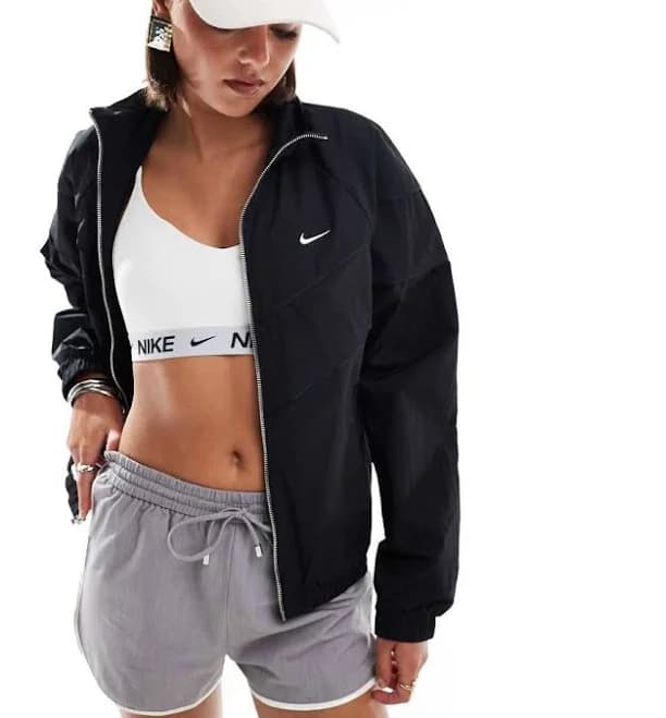 Nike windrunner track jacket in black