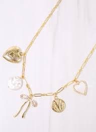 McKeon Charm Necklace Gold – Caroline Hill
