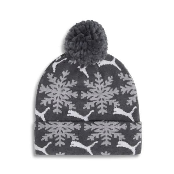 PUMA Women's Fair Isle Winter Pom Pom Snowflake Beanie Hat