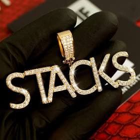 Custom VVS Iced Out Pave Letter Pendant