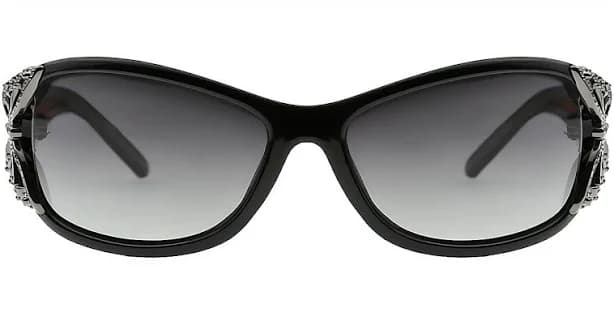 Black Oval Ornate Glasses - Muukal Large Full-Rim Plastic Eyeglasses for Women