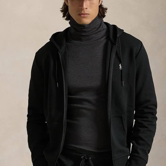 Polo Ralph Lauren Men's Double Knit Full Zip Hoodie