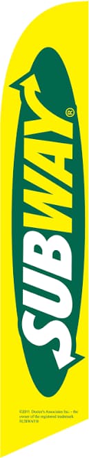 Subway Restaurant Flag Sfb-5309