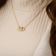 Classic Bejewelled Interlink Necklace Gold | Olivia Burton London