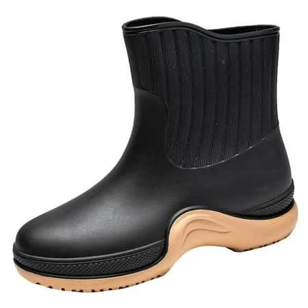 Auxdiq Wellington Boots Women Mid-calf Wellies Waterproof Rain Boots Outdoor Garden Shoes