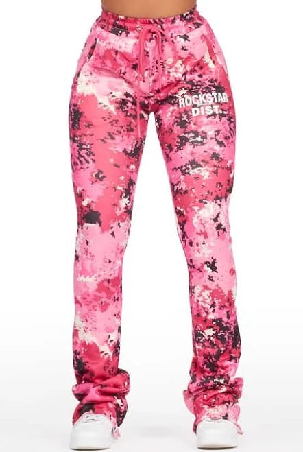 Juliana Digital Camo Super Stacked Track Pants