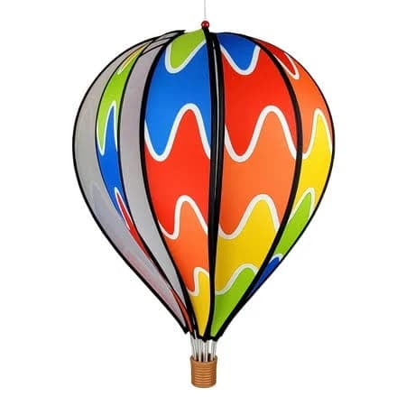 22" Rainbow Hot Air Balloon Spinner