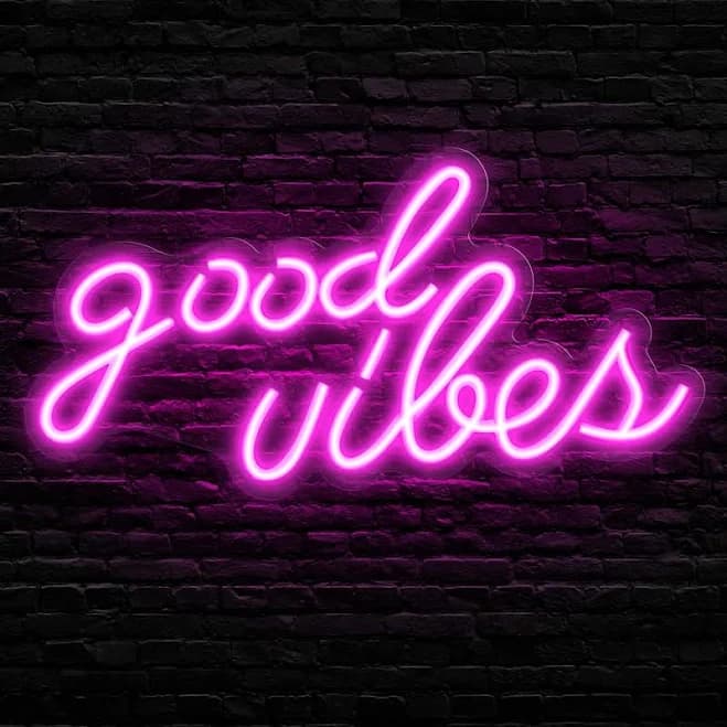 Good Vibes Wall Neon Sign