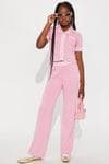 Mini Preppy Babe Sweater Pant Set - Pink | Fashion Nova
