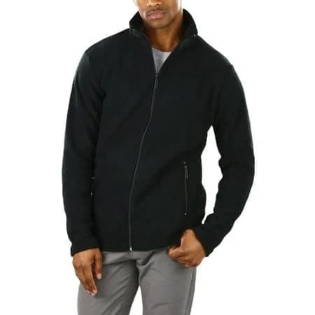 Tobeinstyle Men's Zip Up Long Sleeve Polar Fleece Jacket